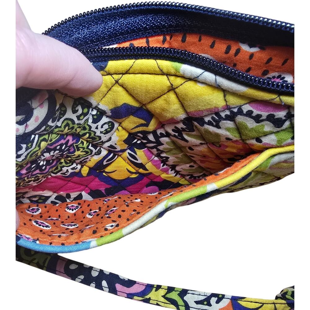 Vera Bradley Crossbody Rio Multi Color Spring Summer Zip Closure One Side Pocket - Picture 5 of 7